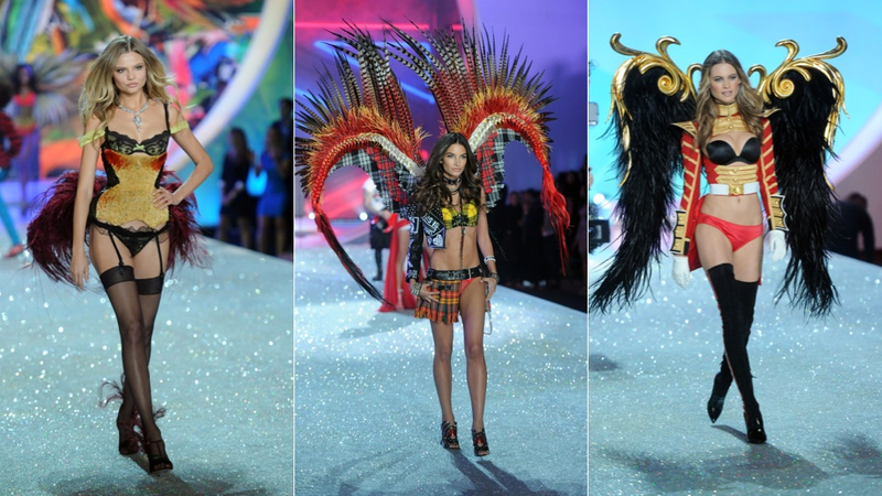Illustration for article titled Emoji Lingerie and Snow Angels at the Victoria's Secret Fashion Show
